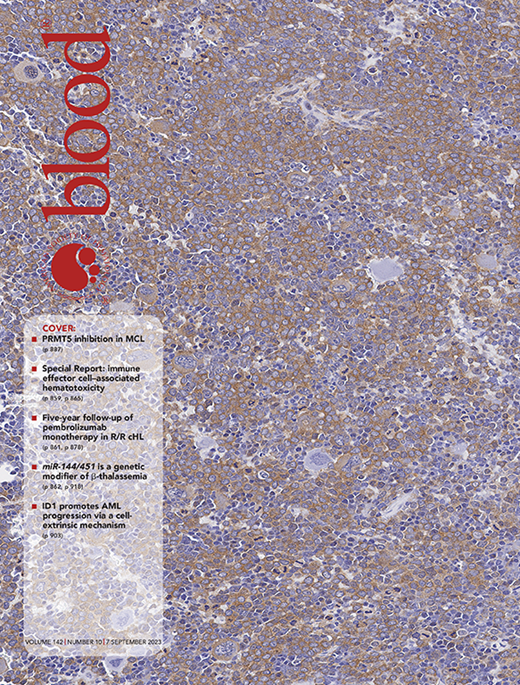 Blood Cover Image for Volume 142, Issue 10