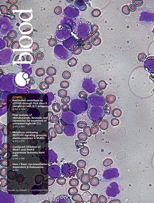 Blood Cover Image for Volume 142, Issue 11