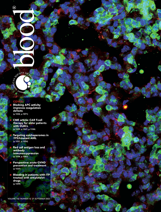 Blood Cover Image for Volume 142, Issue 12