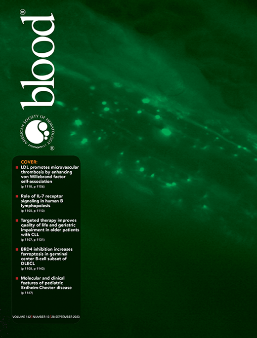 Blood Cover Image for Volume 142, Issue 13