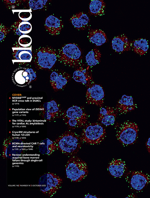 Blood Cover Image for Volume 142, Issue 14