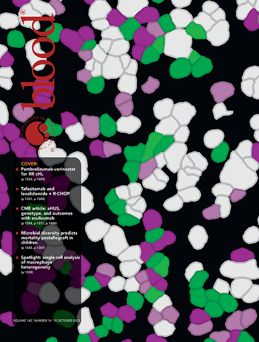 Blood Cover Image for Volume 142, Issue 16