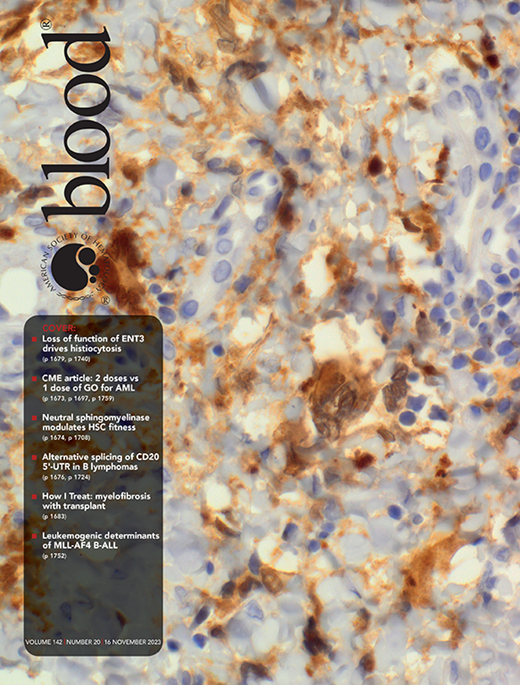 Blood Cover Image for Volume 142, Issue 20