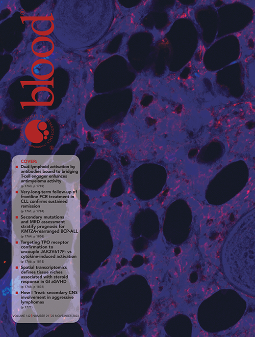 Blood Cover Image for Volume 142, Issue 21