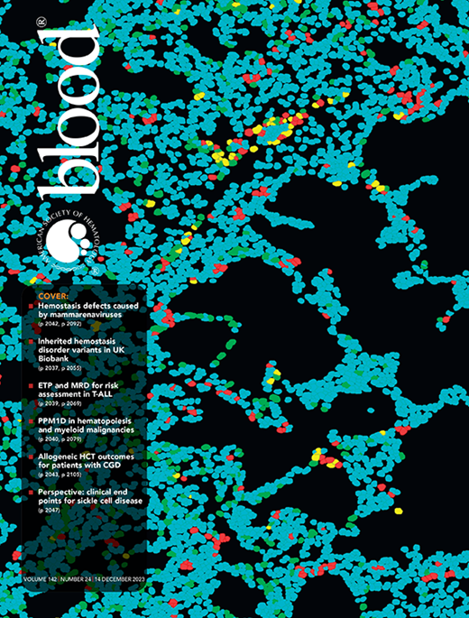 Blood Cover Image for Volume 142, Issue 24