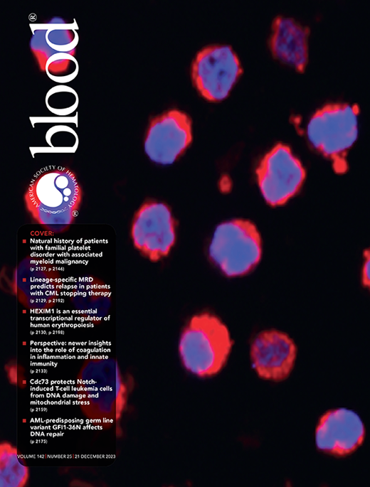 Blood Cover Image for Volume 142, Issue 25