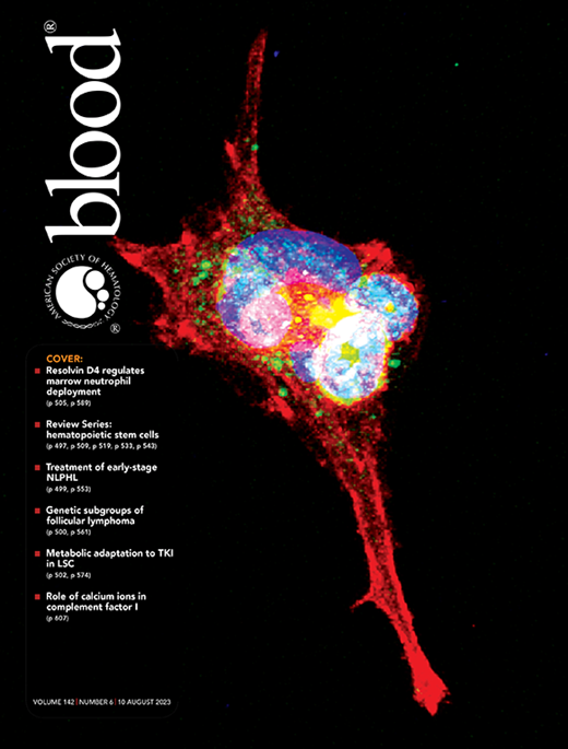 Blood Cover Image for Volume 142, Issue 6