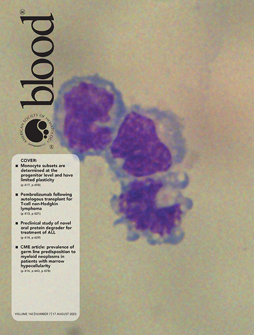 Blood Cover Image for Volume 142, Issue 7