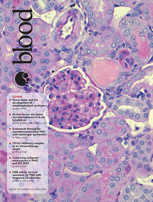 Blood Cover Image for Volume 143, Issue 12