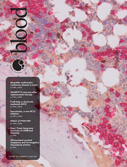 Blood Cover Image for Volume 143, Issue 18