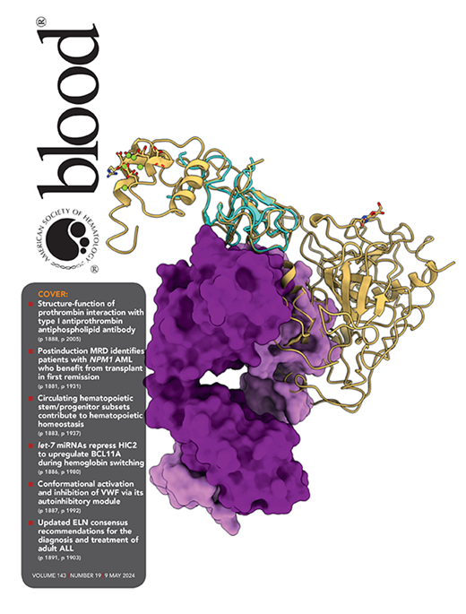 Blood Cover Image for Volume 143, Issue 19