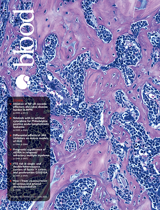 Blood Cover Image for Volume 143, Issue 23