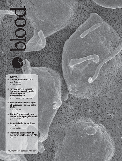 Blood Cover Image for Volume 143, Issue 26