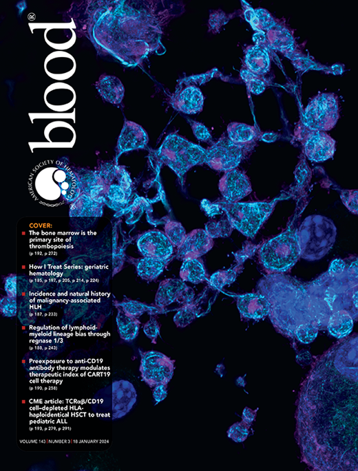 Blood Cover Image for Volume 143, Issue 3