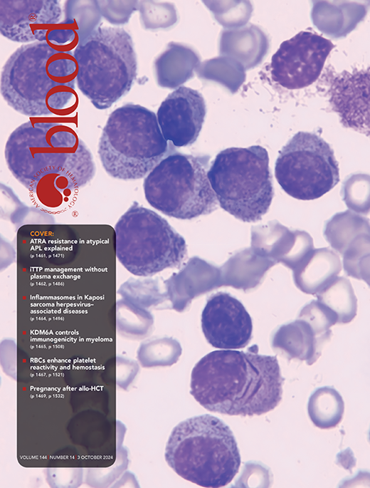 Blood Cover Image for Volume 144, Issue 14