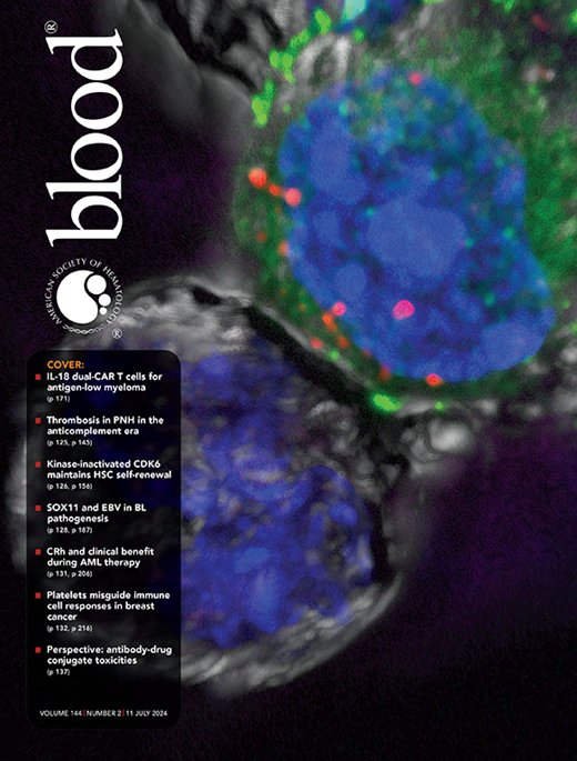 Blood Cover Image for Volume 144, Issue 2