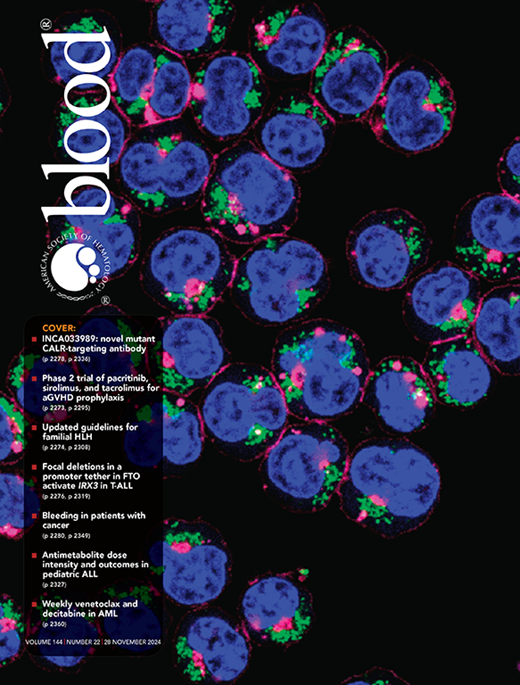 Blood Cover Image for Volume 144, Issue 22