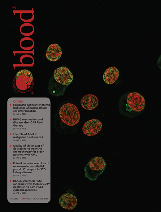 Blood Cover Image for Volume 144, Issue 5