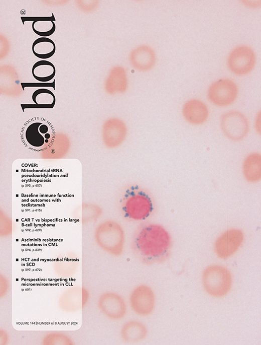 Blood Cover Image for Volume 144, Issue 6