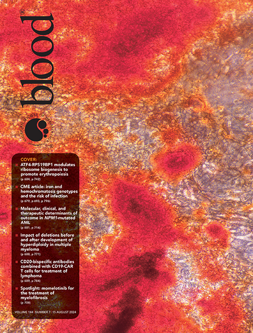 Blood Cover Image for Volume 144, Issue 7