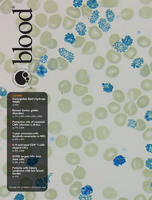 Blood Cover Image for Volume 144, Issue 8