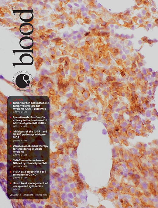 Blood Cover Image for Volume 145, Issue 15