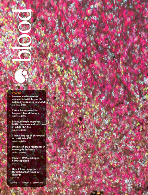 Blood Cover Image for Volume 145, Issue 21