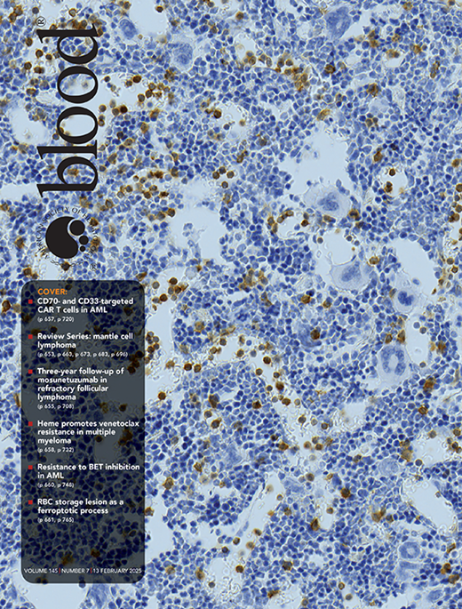 Blood Cover Image for Volume 145, Issue 7