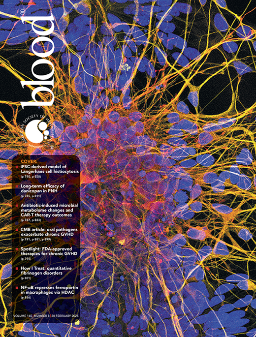 Blood Cover Image for Volume 145, Issue 8