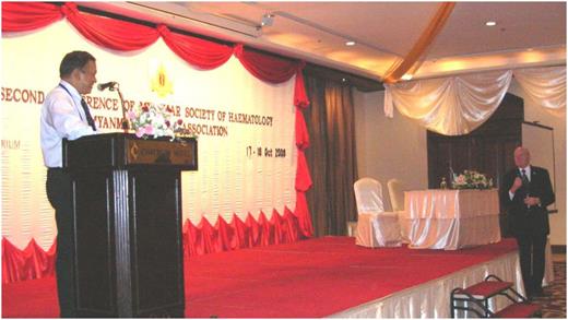 Figure 3. An invited speaker at an MSH conference.