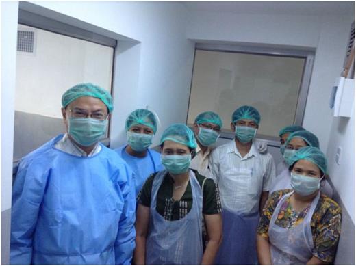Figure 6. Myanmar blood and marrow transplant team.