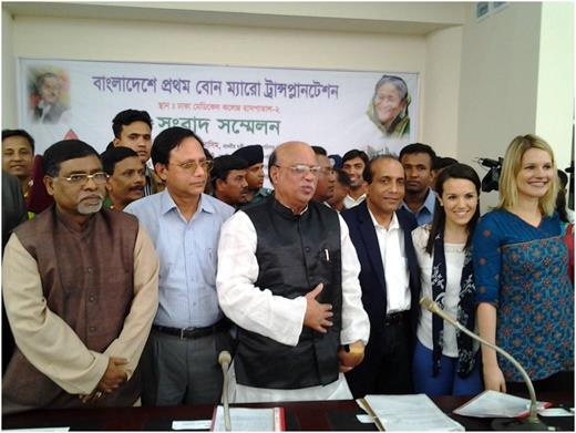 Press conference with health minister.