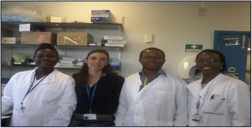 Figure 1. The molecular pathology laboratory, Hammersmith Hospital.