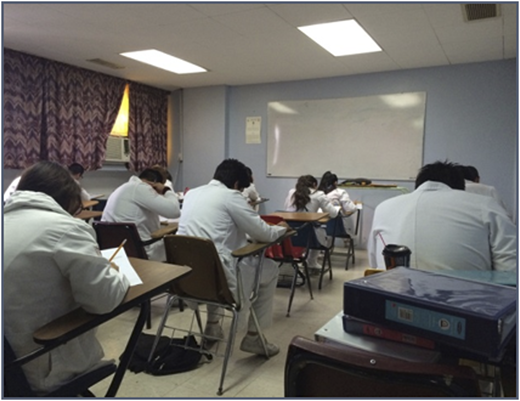 Nursing staff at an 8-hour training workshop that included pre- and posttest assessments.