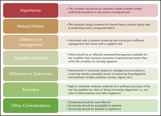 When is screening justified?