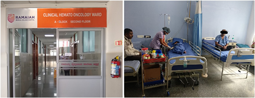 The Clinical Hemato-Oncology Ward at Ramaiah Medical College.