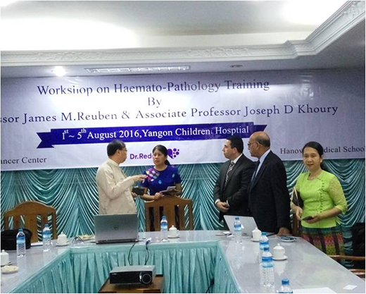 Workshop on hematopathology training.