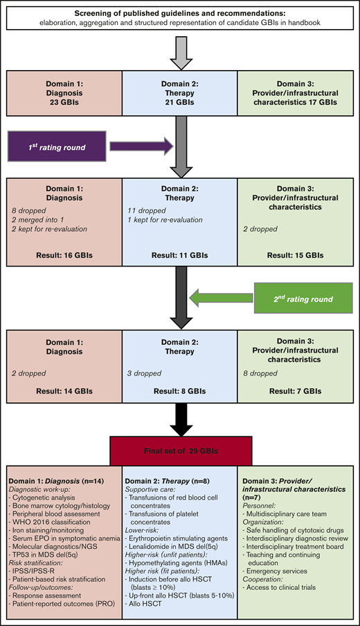 Disposition and flow diagram of the GBI selection process.