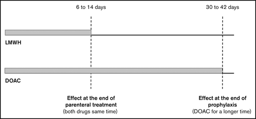 Relevant time points for outcome assessments.