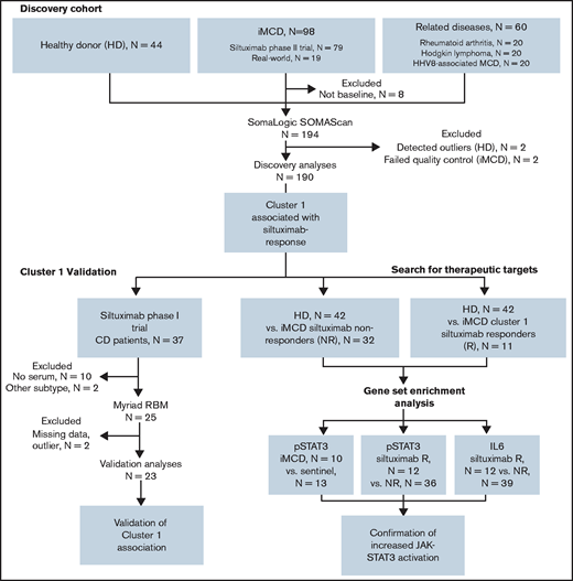 Advocacy-industry-academic collaboration using multiple technologies and platforms to perform precision medicine science on a collection of iMCD samples.