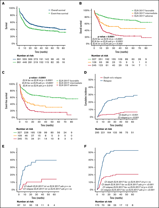 Univariate and multivariate analysis for CR, OS, and EFS. OR, odds ratio; HR, hazard ratio; CI, confidence interval.