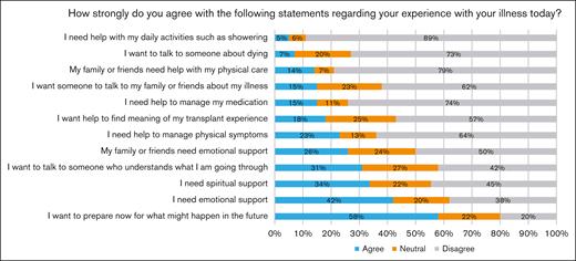Participants–reported unmet PC needs.