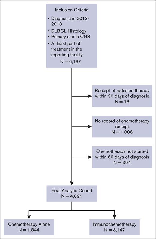 Patient selection from NCDB.