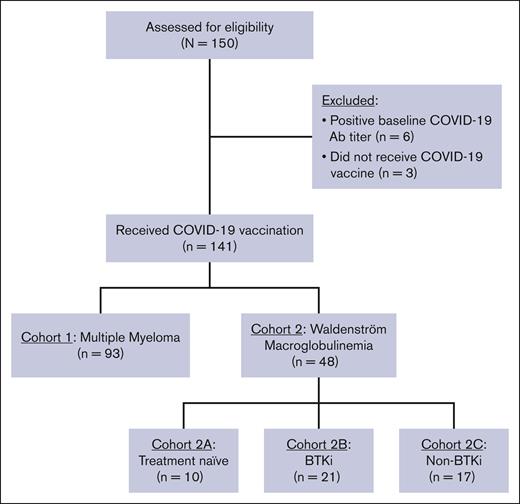 CONSORT diagram. Ab, antibody.