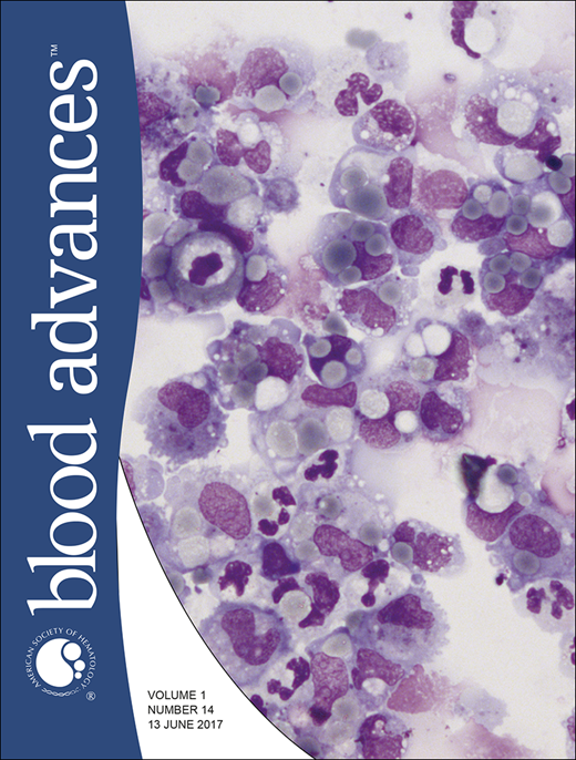 Blood Advances Cover Image for Volume 1, Issue 14