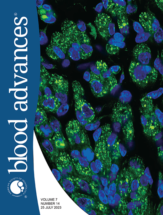 Blood Advances Cover Image for Volume 7, Issue 14