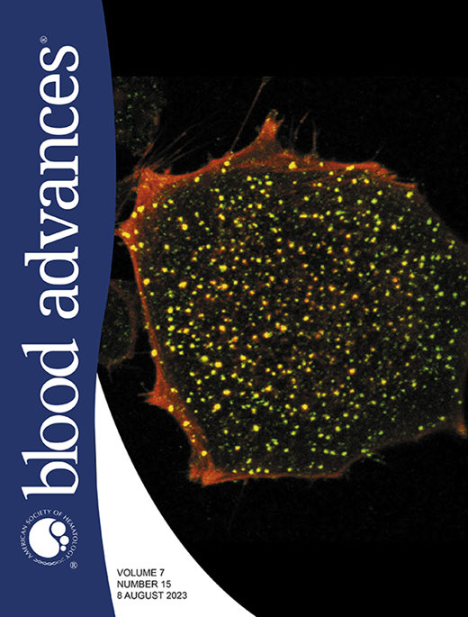 Blood Advances Cover Image for Volume 7, Issue 15
