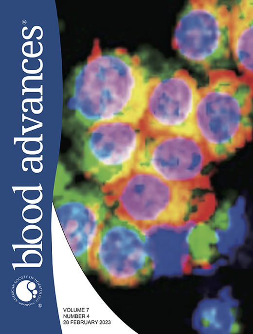 Blood Advances Cover Image for Volume 7, Issue 4