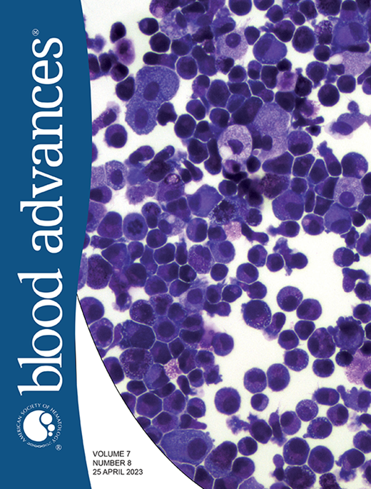 Blood Advances Cover Image for Volume 7, Issue 8