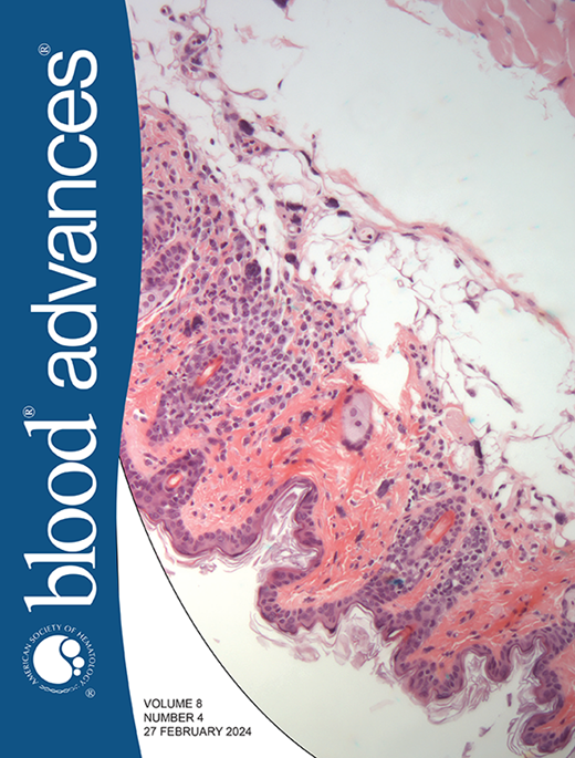 Blood Advances Cover Image for Volume 8, Issue 4